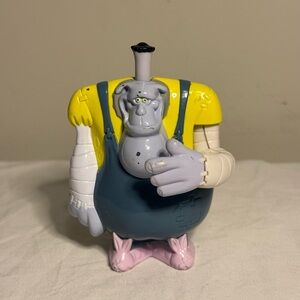 Vintage Burger King Toy Teddy Crusher Monster Toonsylvania With Bunny Slippers.
